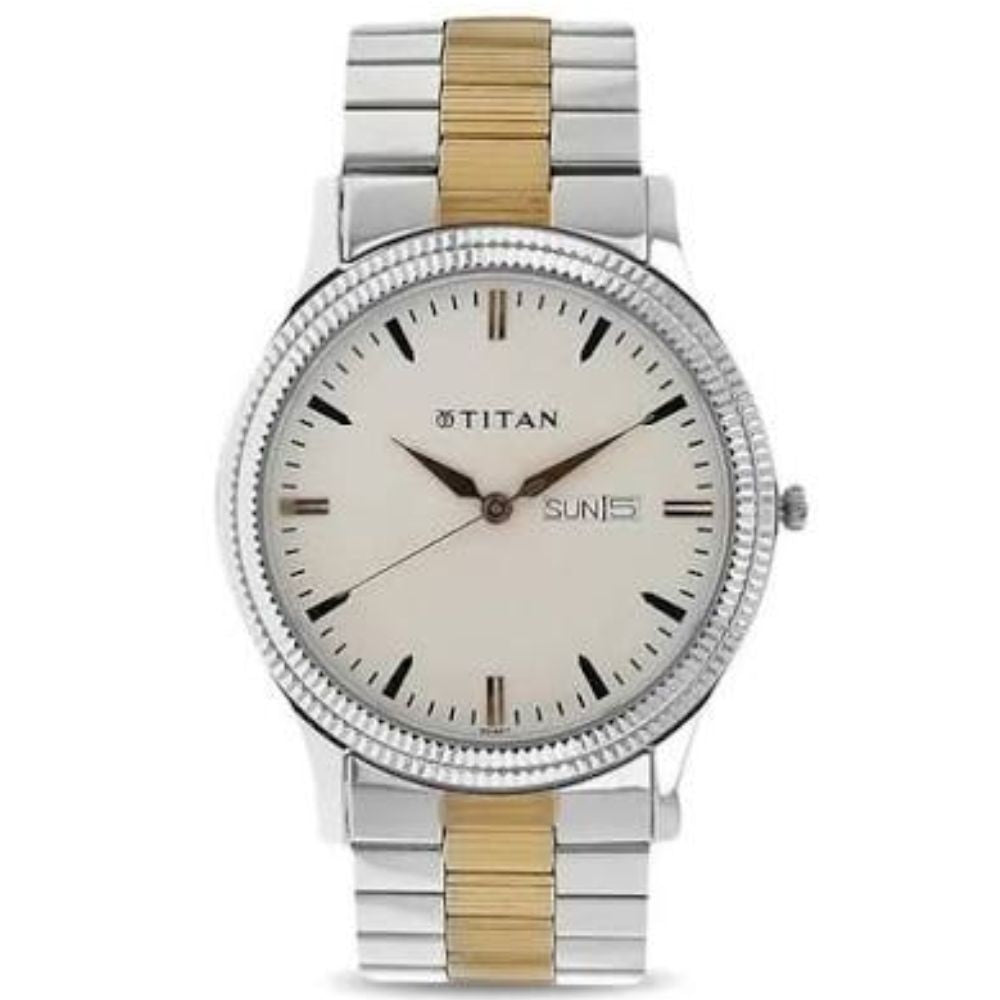 Titan Metal Silver Men's Watch 1650BM01