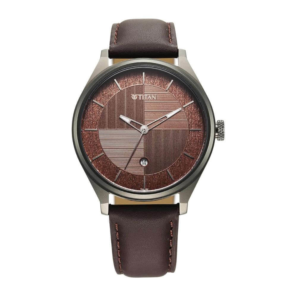 Titan Neo Economy Brown Men's Watch 1802QL02