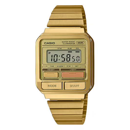 Casio Vintage Gold Unisex Watch D322 A120WEG-9ADF