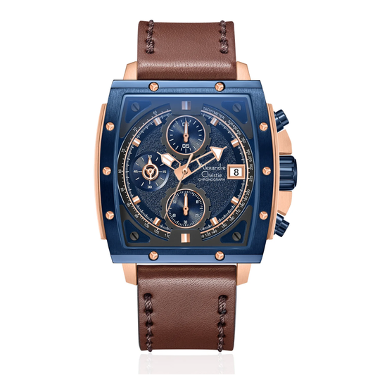 Alexandre Christie Blue Men's Watch 6376MCLURBU
