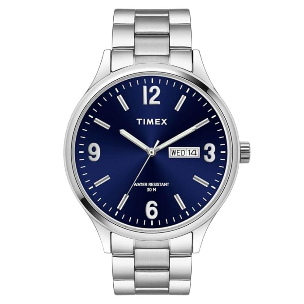 TIMEX Analog Blue Silver Men's Watch TWEG18420
