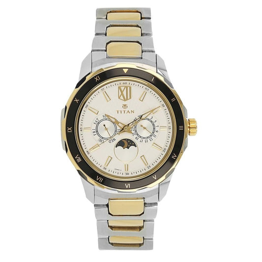 Titan White Dial Men's Watch 1688KM02