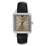 Emporio Armani Beige Dial Men's Analog Leather Watch AR11756