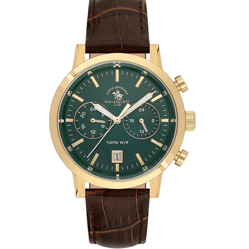 Santa Barbara Polo & Racquet Club Green Dial Men's Watch SB.1.10586-4