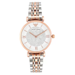 Emporio Armani Gianni T-Bar White Dial Analog Watch for Women AR1926