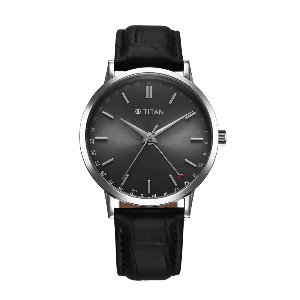 Titan Elegance Black Men's Watch 90202SL02