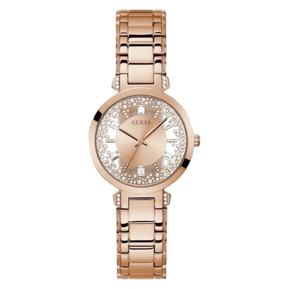 Guess Crystal Clear Rose Gold Women's Watch GW0470L3