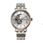 Titan Yin Yang Skeletal Automatic Analog White Dial Silver and Rose Gold Men's Watch 90222KM01