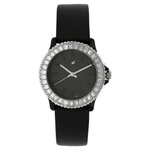 Fastrack Quartz Analog Black Dial Plastic Strap Watch for Girls 9827PP02