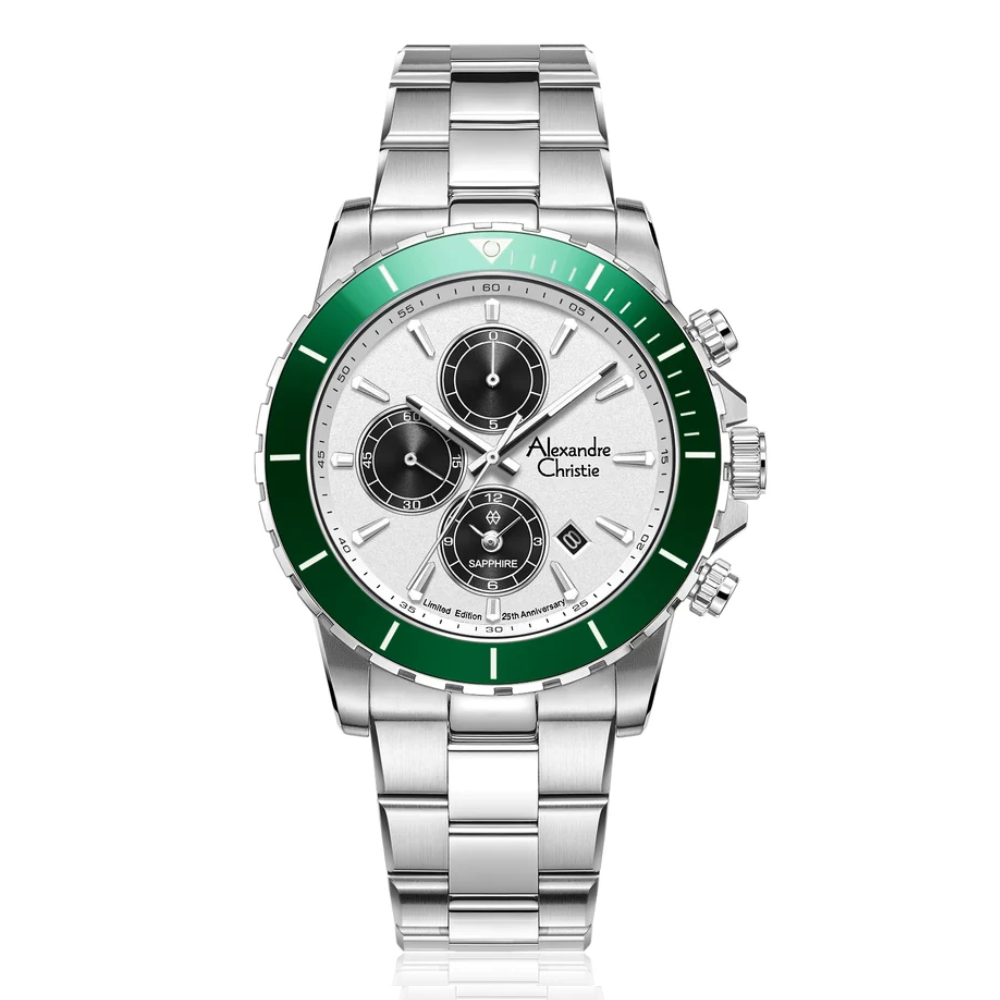 Alexandre Christie 25th Anniversary Silver Men's Watch 6141XXVMSSSLGN