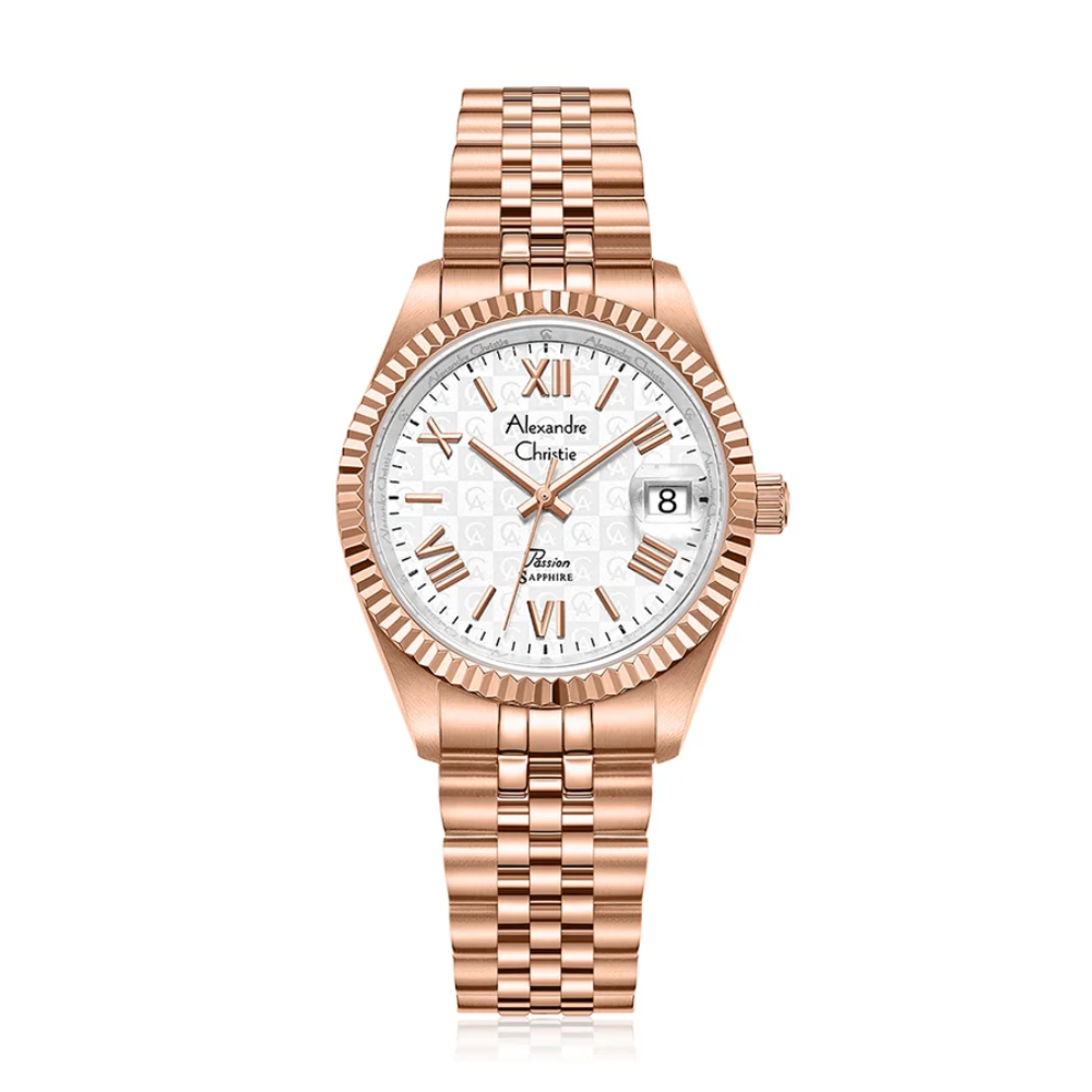 Alexandre Christie Classic Rosegold Women's Watch 5014LDBRGSL2