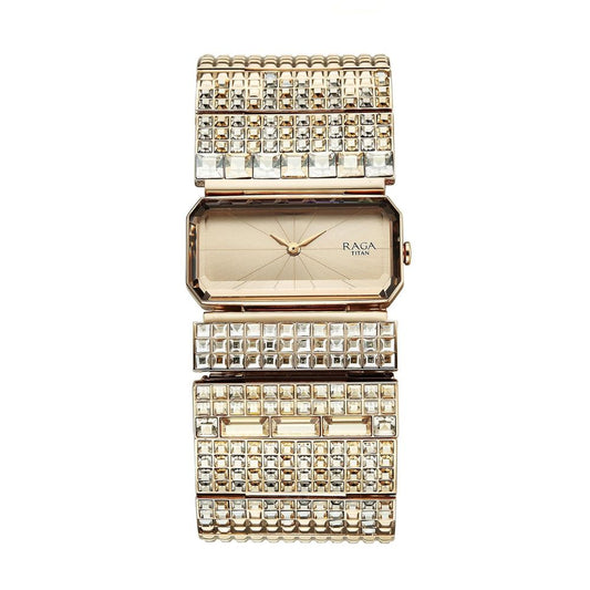 Titan Raga Cocktails Rose Gold Women's Watch 95318WM01