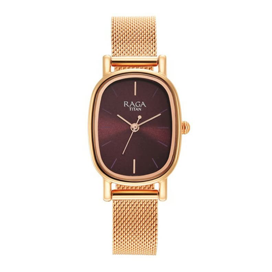 Titan Raga Viva Burgundy Women's Watch 2665WM01
