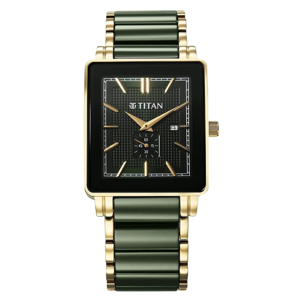 Titan Regalia Green Men's Watch 90013KD05