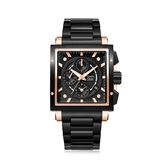Alexandre Christie Black Men's Watch 6182GCBBRBA