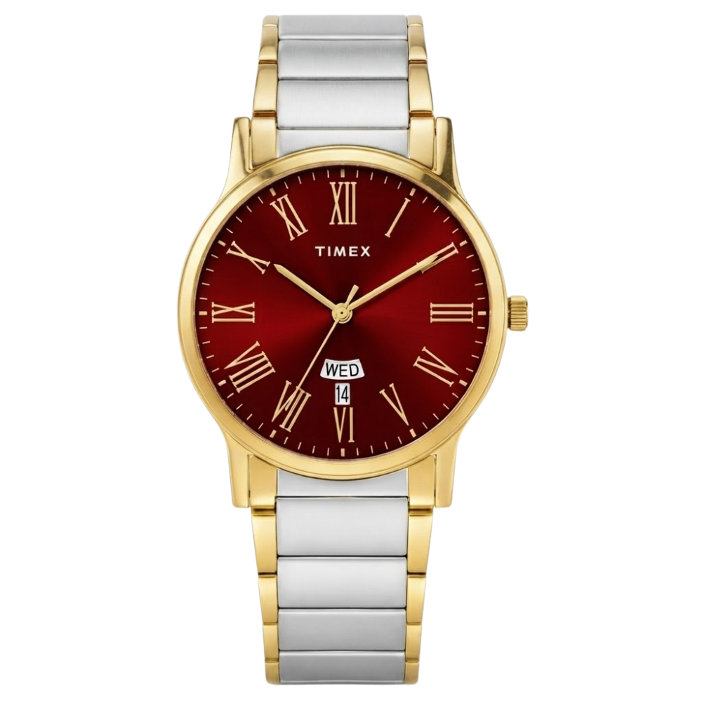 Timex Quartz Red Dial Men's Watch - TW000R471