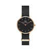 Daniel Wellington Petite Analogue Round Black Dial Women's Water Resistant Watch DW00100247