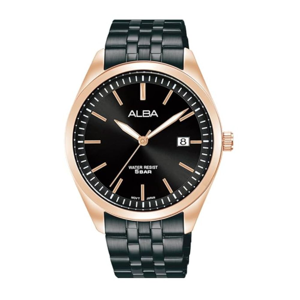 Alba Active Black Dial Men's Watch AS9S04X1