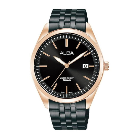 Alba Active Black Dial Men's Watch AS9S04X1