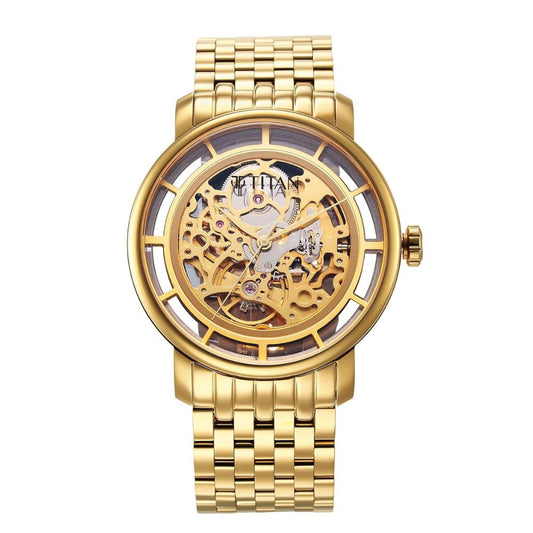 Titan Slimline Gold Men's Watch 90158YM01