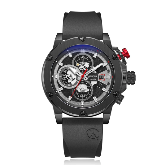 Alexandre Christie Chronograph Black Men's Watch 6491BCRIPBARE