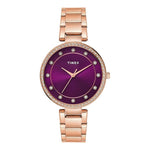 Timex Classic Purple Dial Women Watch TWEL18726