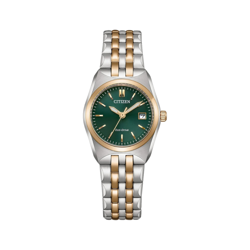 Citizen Corso Green Dial Women's Watch EW2297-55X