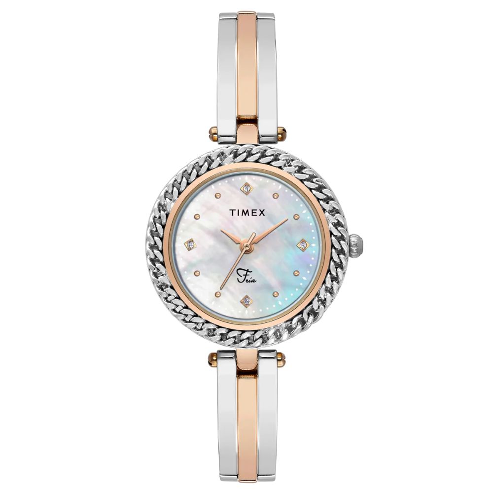 TIMEX Fria Mother of Pearl Dial Women's Watch TWEL24102
