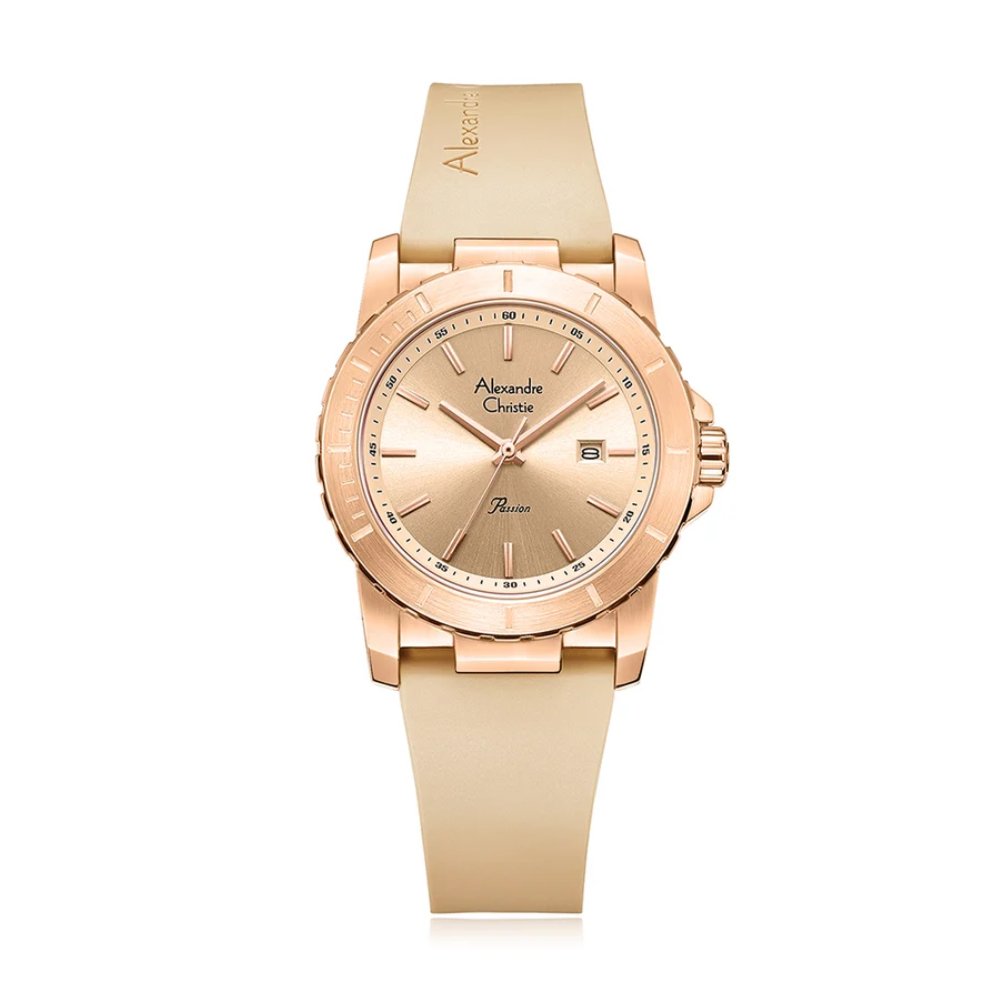 Alexandre Christie Classic Beige Women's Watch 6141LDRRGLN