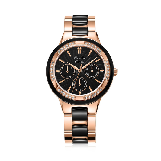 Alexandre Christie Black Women's Watch 2299BFBRGBA