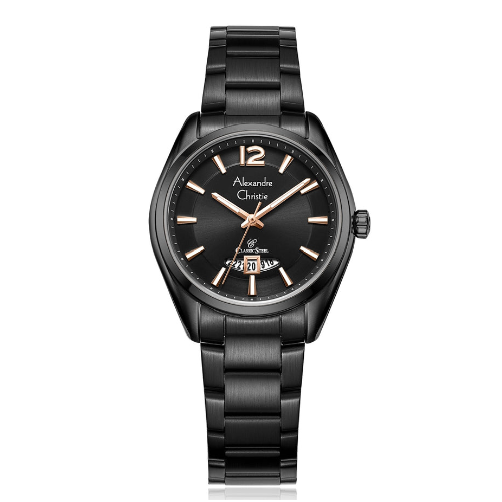 Alexandre Christie Classic Black Women's Watch 8679LDBIPBARG
