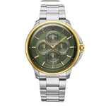 Titan Classique Four Eye Green Dial Men's Watch 90217BM02