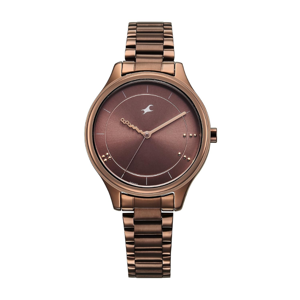 Fastrack Stunners Brown Dial Women's Watch 6296QM01