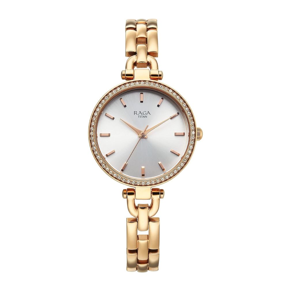 Titan Raga Showstopper 4.0 Rose Gold Women's Watch 95345WM01