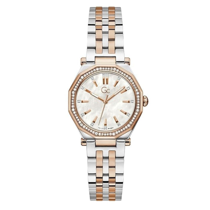 G.C. Gleam White Round Dial Analog White Women's Watch Z55001L7