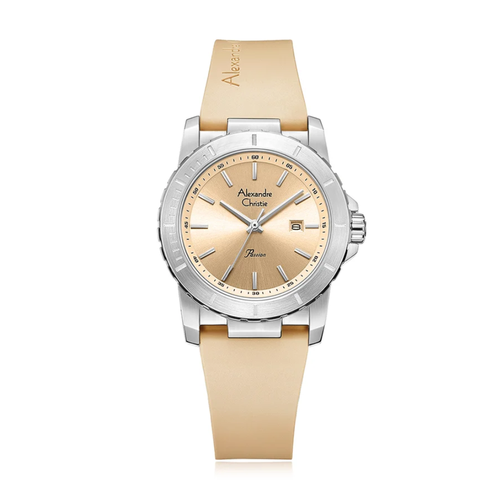 Alexandre Christie Classic Beige Women's Watch 6141LDRSSLN