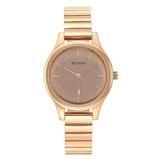 Titan Karishma Beige Women's Watch 2679WM01