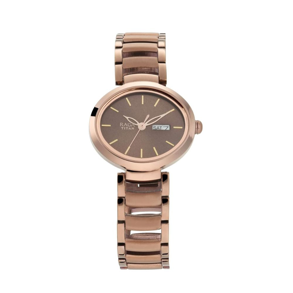 Titan Raga Viva Brown Women's Watch 2620QM01