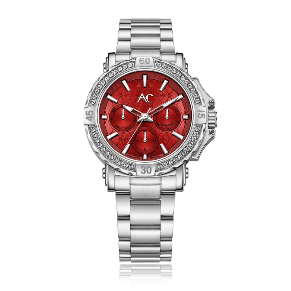 Alexandre Christie Multi-function Red Women's Watch 9205BFBSSLDDR