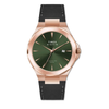 TIMEX Green Dial Men's Leather Strap Analogue Watch TWEG36900