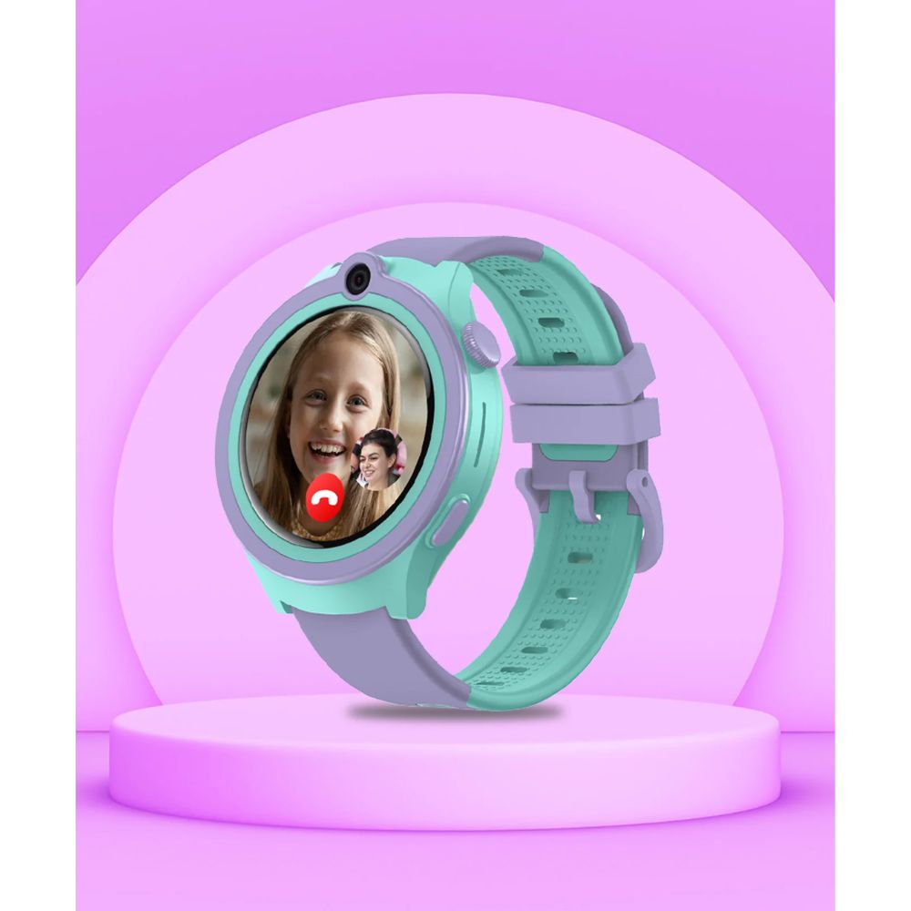 Spiky Cacus Purple Smartwatch 4G Video & Voice Calling GPS Watch