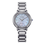 Citizen L Mother Of Pearl Dial Women's Quartz Analog Stainless Steel Watch EM1100-84D