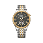 Citizen Mechanical Open Heart Grey Dial Men's Automatic Watch NH9136-88H