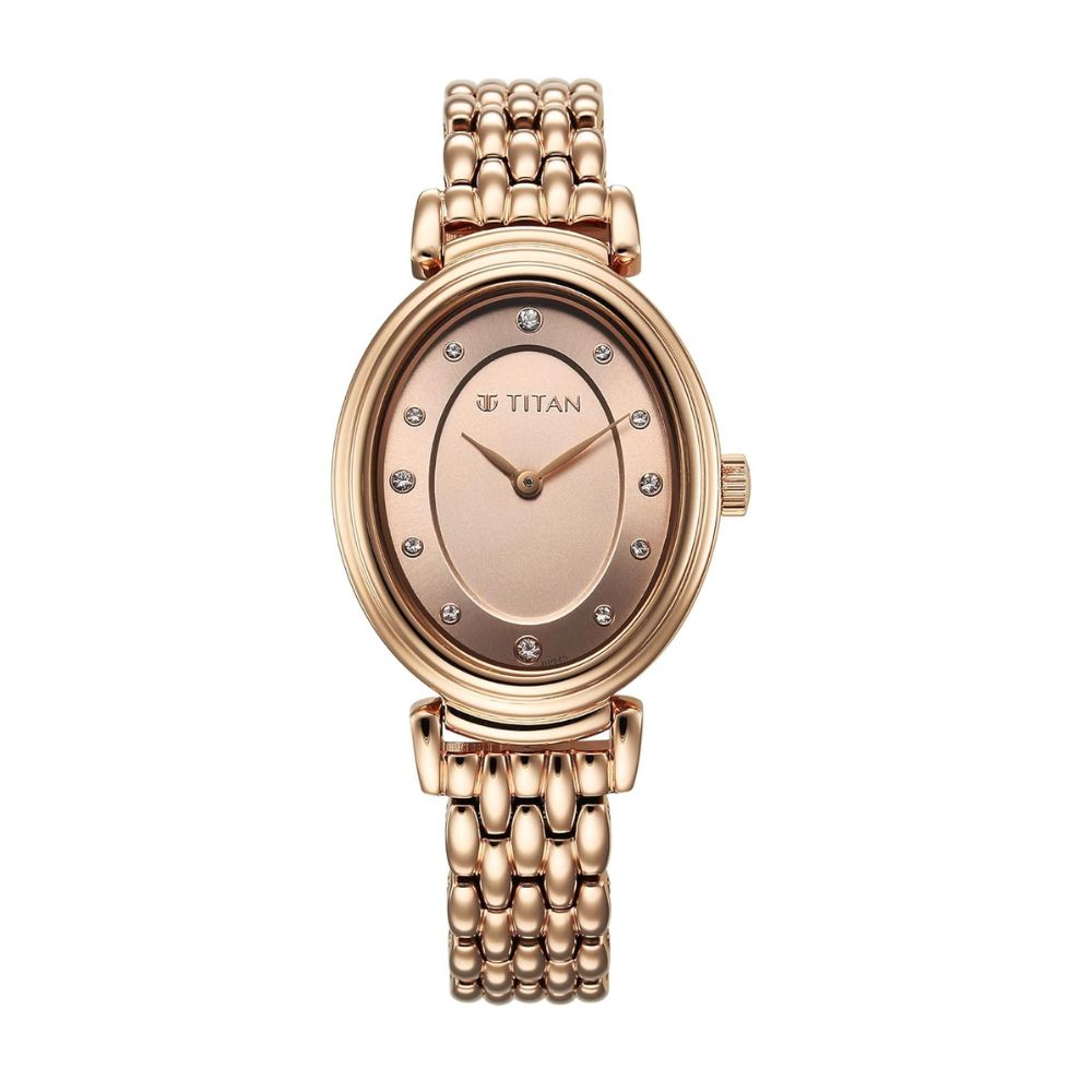 Titan Aura Phase Rose Gold Women's Watch 95242WM01