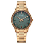Titan Sports Fashion Green & Rose Gold Women’s Watch 2766WM01