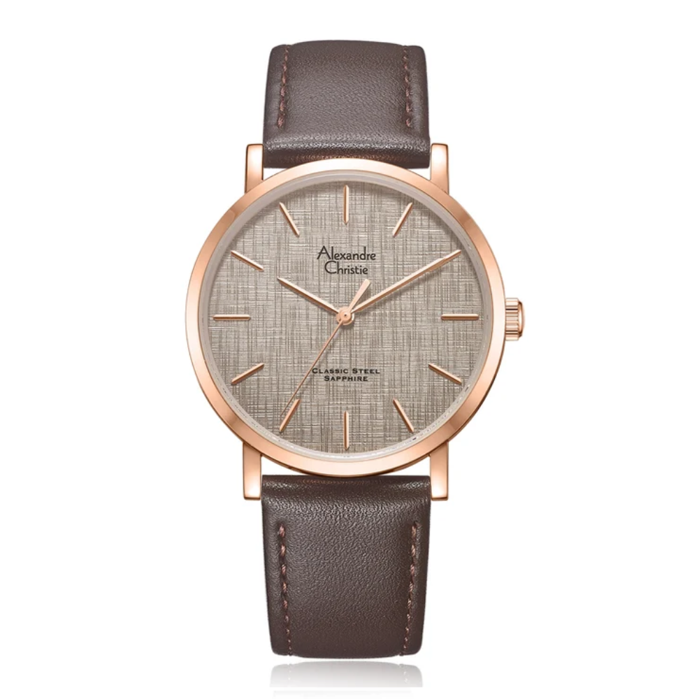 Alexandre Christie Classic Brown Men's Watch 8698MHLRGGR