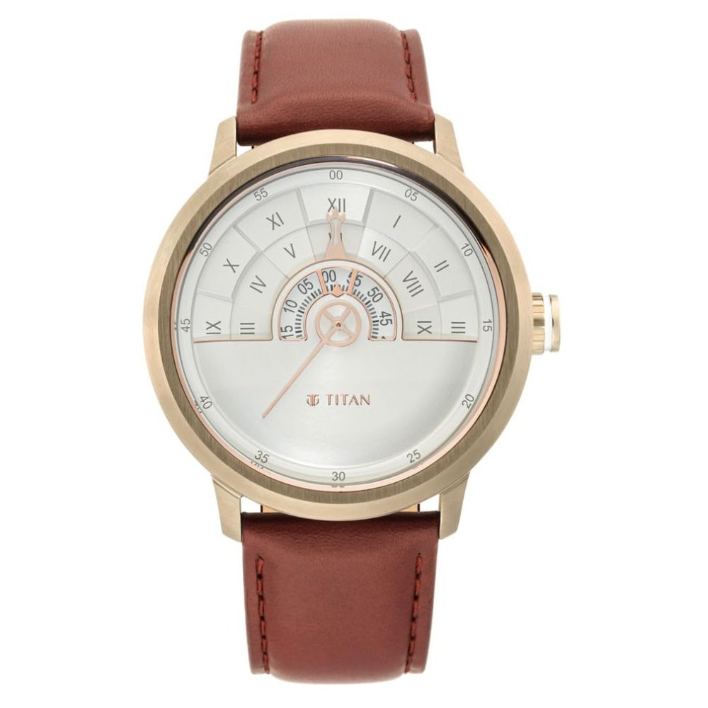 Titan Grandmaster White Men's Watch 1828QL02