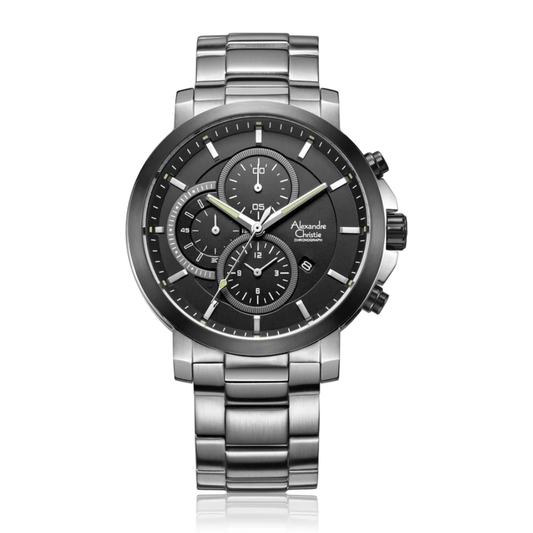 Alexandre Christie Chronograph Black Men's Watch 6350MCBTBBA
