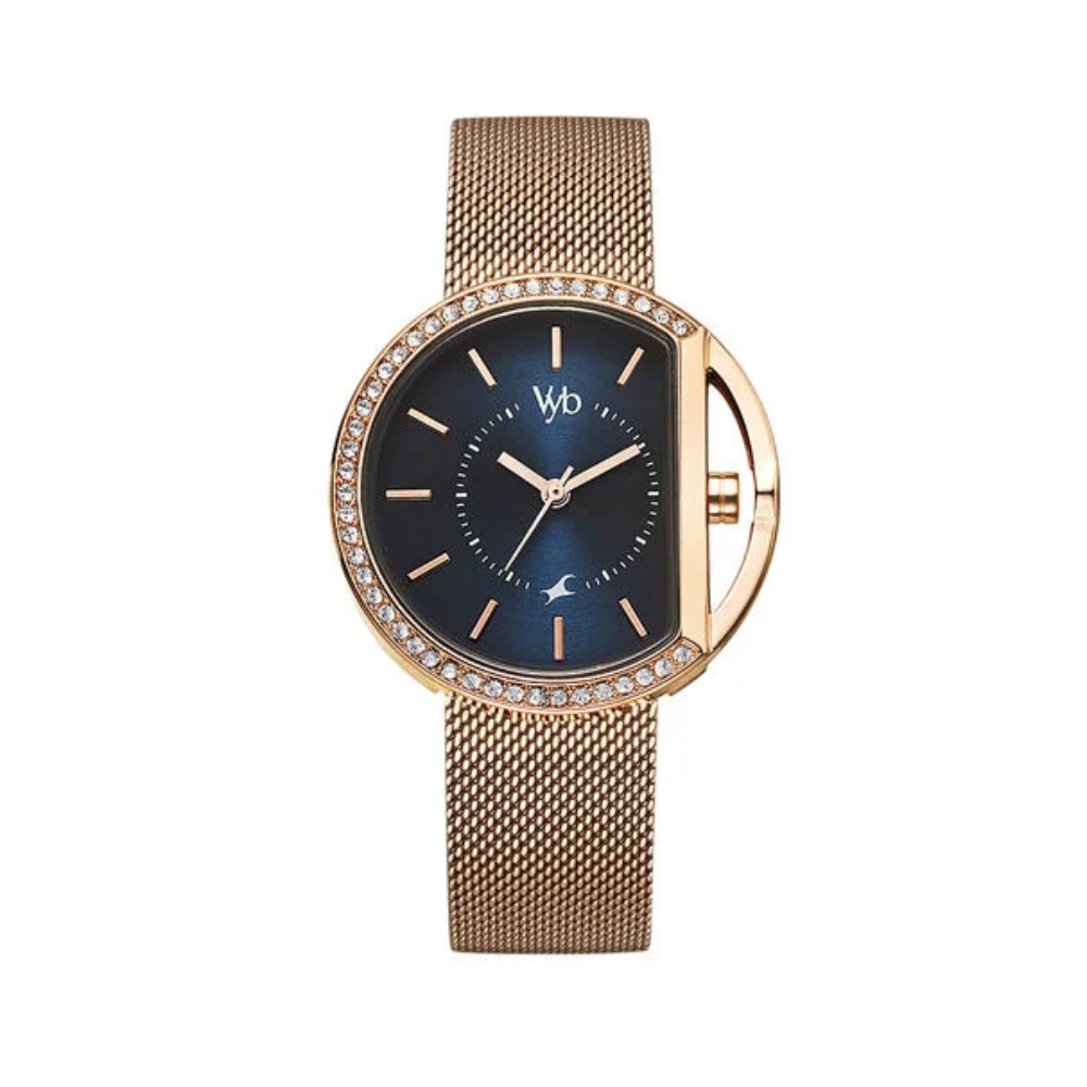Fastrack Vyb Showstopper Blue Dial Girls' Watch FV60015WM01