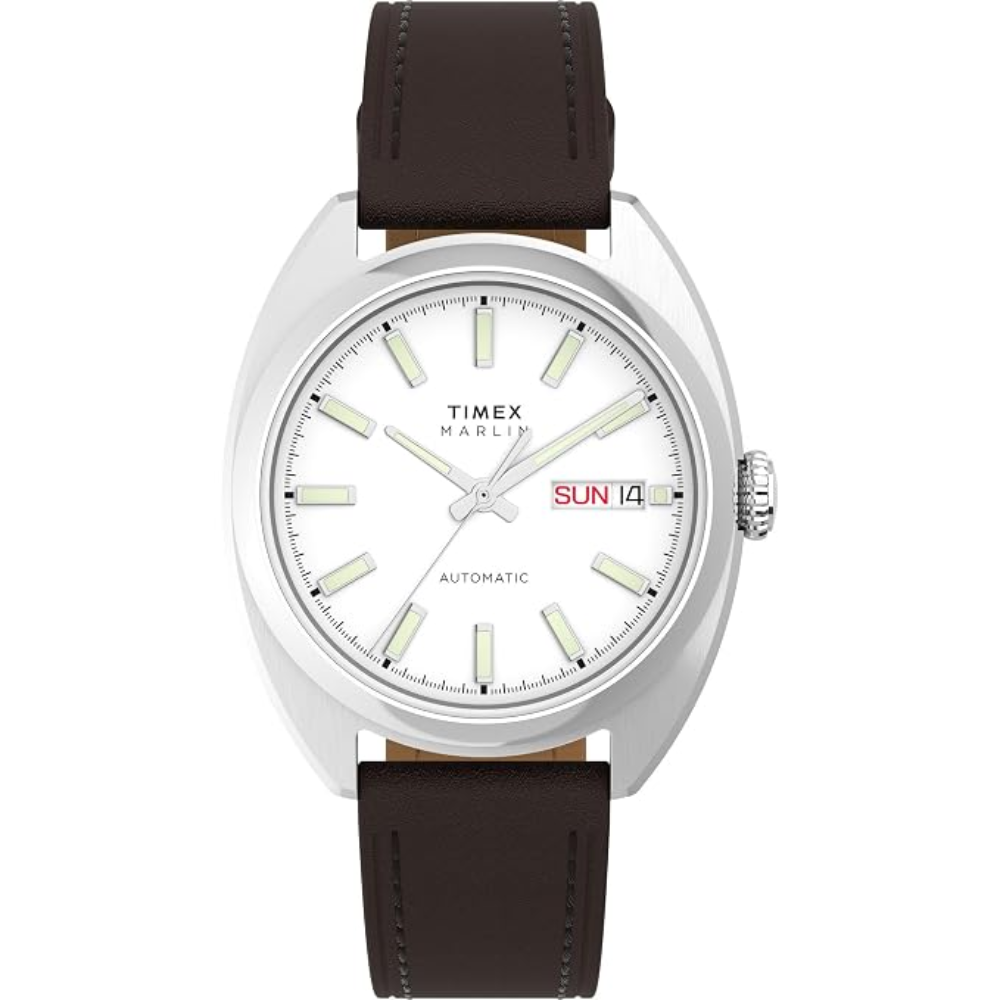 TIMEX Marlin Silver-Tone Dial Men Stainless Steel Mechanical Automatic Watch - TW2Y65200IK